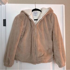Angel Kiss Cream Faux Fur Jacket